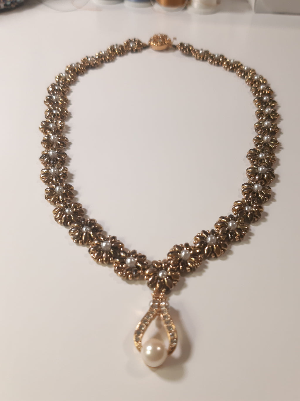 Golden Harvest Pearl Necklace