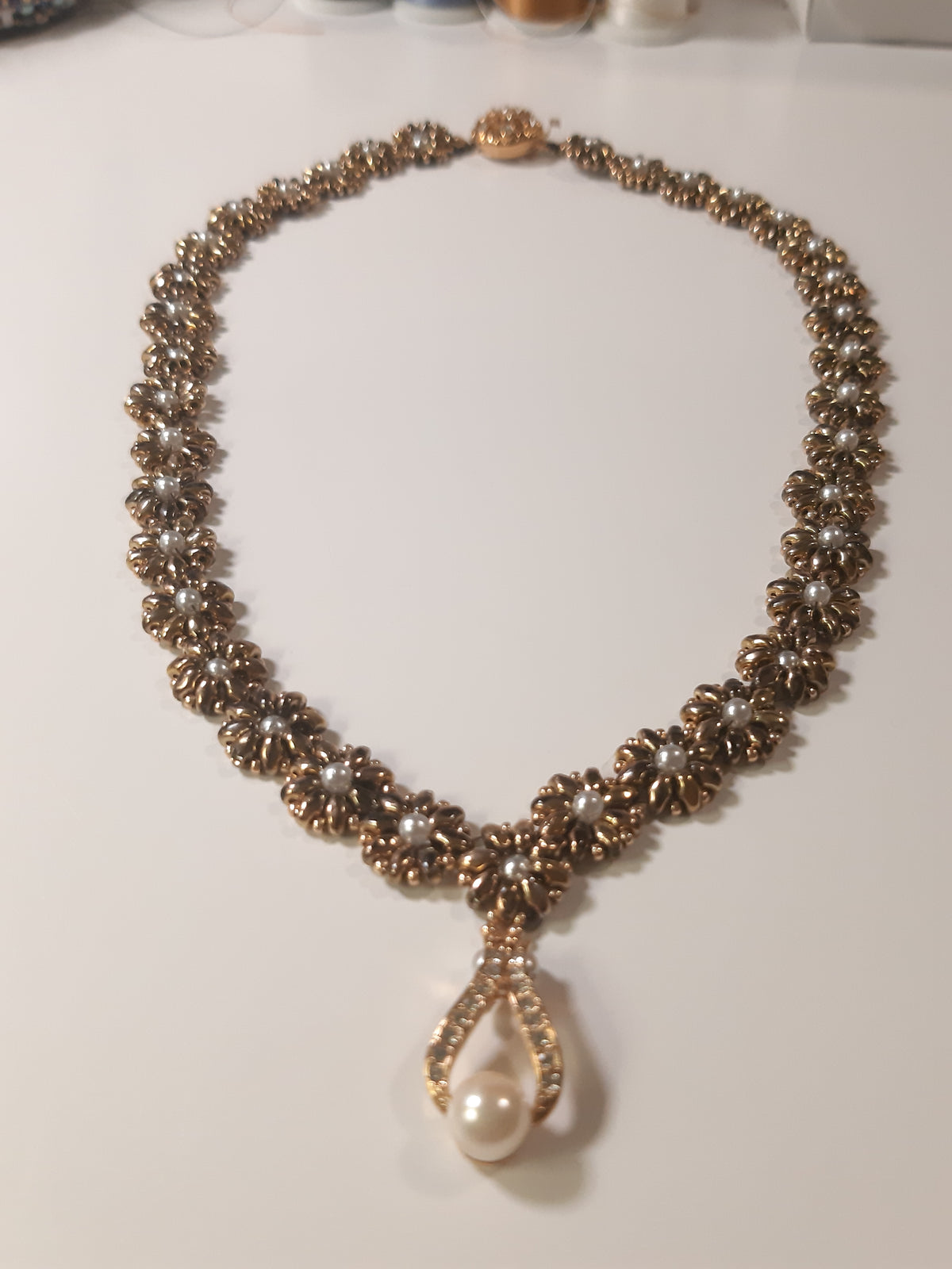 Golden Harvest Pearl Necklace