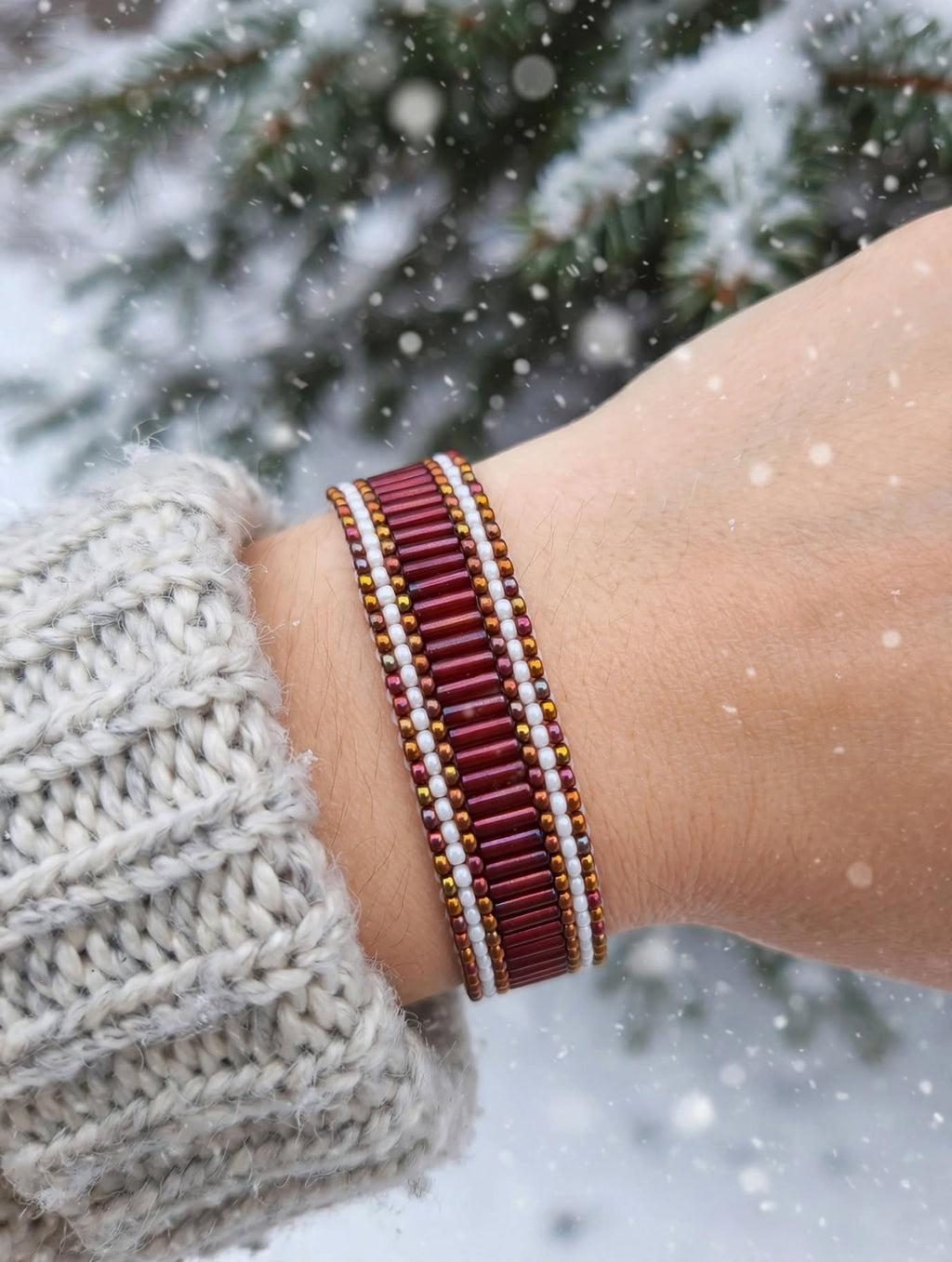 Cranberry Rails Bracelet