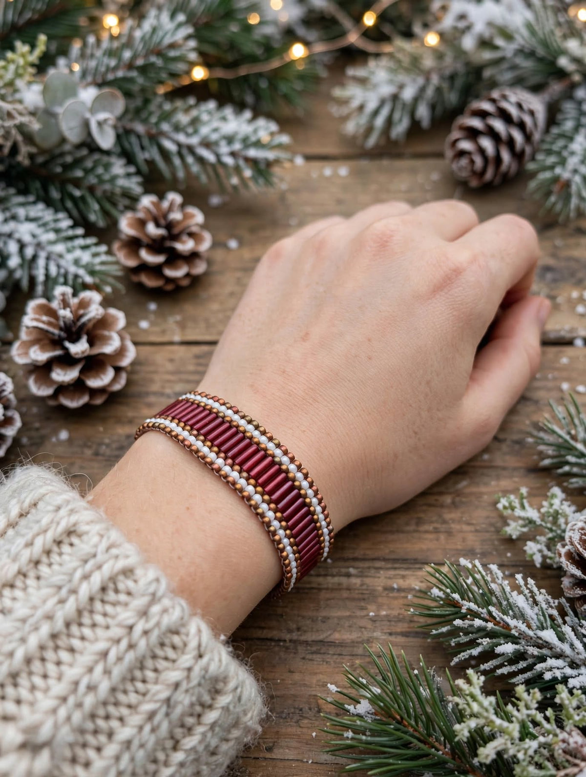 Cranberry Rails Bracelet