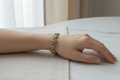 Bronze Daisy Pearl Bracelet Lifestyle